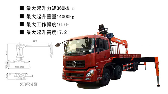 石煤QYS-14ⅢA四代直臂起重機參數(shù)介紹